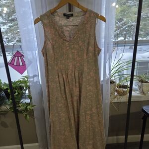 Chadwicks Floral Sleeveless Midi Dress